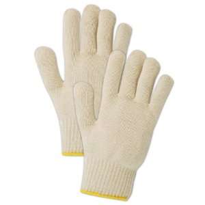 Magid KnitMaster 13681KWHVY Cotton Glove, Knit Wrist Cuff, 9.5 Length 