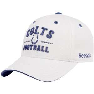  Reebok Indianapolis Colts White Tradition Adjustable Hat 
