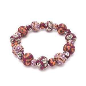  Vanessa Collection Large Bead Bracelet All Clay 