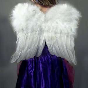  White Feather Angel Wings w/ FREE HALO for children, kids, and teens