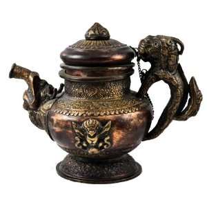  Tibetan Antique Copper Holy Water Vessel