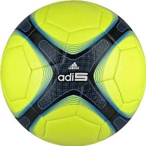 adidas adi 5 Soccer Ball (Electricity, Black, Sharp Blue 