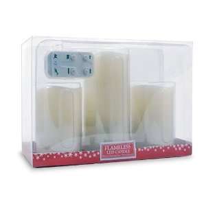   Flameless LED Candles   Solid Ivory Vanilla Scented