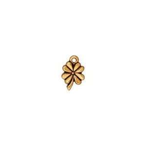   Gold (plated) 4 Leaf Clover 9x13mm Charms Arts, Crafts & Sewing