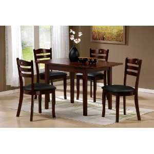   Dining Table and Chairs Set in Marquis Cherry Finish