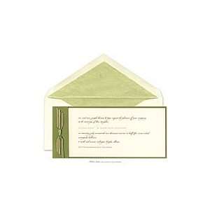    Fern Ribbon Invitation Wedding Invitations