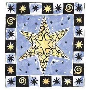  Xmas Star   Rubber Stamps