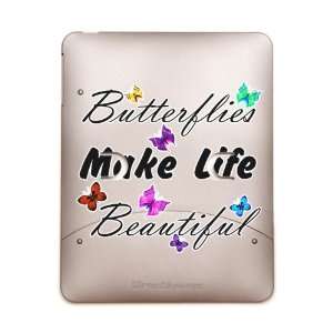   iPad 5 in 1 Case Metal Bronze Butterflies Make Life 