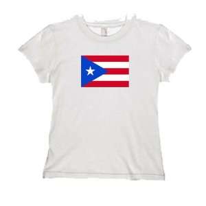  Womens Puerto Rico Flag Tee