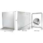 Laurence 24 x 36 Stainless Steel Mirror Shelf Combination