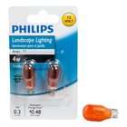 Philips 416073 Landscape Lighting 4 Watt T5 12 Volt Amber Wedge Base 