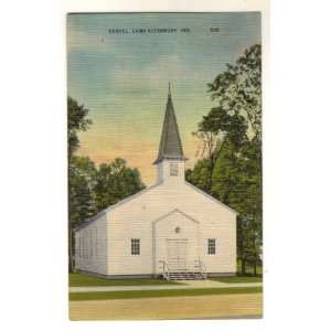    Vintage Postcard Chapel at Camp Atterbury Indiana 