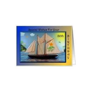  Birthday   86th / Sail Boat Card Toys & Games