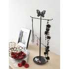 Jewelry Organizers dOreille   Black Metal Butterfly Tree Stand for 