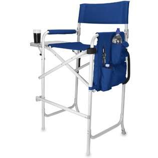 Picnic Time Celebrity Portable Folding Director Chair Navy   #791 00 