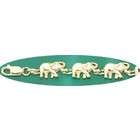 JewelBasket Animal Jewelry 14k Yellow Gold Elephant Bracelet