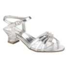 Metaphor Womens Ritz Glitter Sling Platform Dress Shoe   Silver
