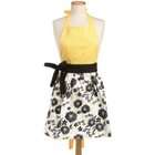 DII Snapdragon Yellow And Black Daisy Print Full Apron with a Soft 