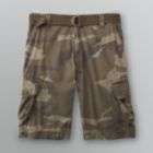 Overdrive Mens Belted Camo Cargo Shorts