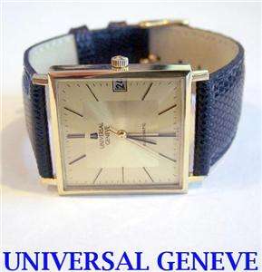   18K Gold UNIVERSAL GENEVE Mens 25J AUTOMATIC Watch 2061* TESTED  