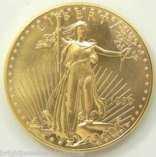 1999 Uncirculated $50 United States Liberty Gold Coin  