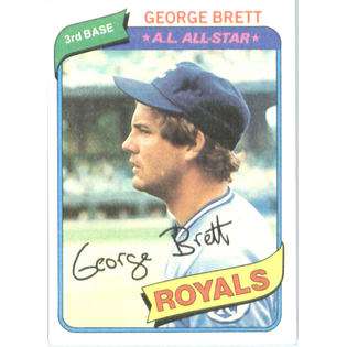 1980 Topps # 450 George Brett Kansas City Royals Baseball Card  Topps 