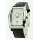 White Leather Mens Watch    White Leather Gentlemen Watch 