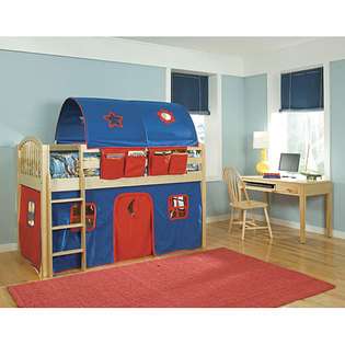   VP Home Lowell Junior Blue/ Red Twin size Loft/ Tent Bed 