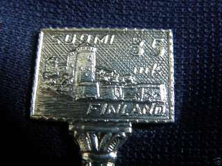 FINLAND SUOMI Postage Stamp Souvenir SPOON New Silver  
