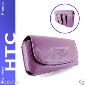   LEATHER POUCH CASE FOR MOST HTC PHONES COVER WITH BELT CLIP LOOP