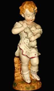 Bisque Porcelain Baby Piano figurine Heubach inspired  