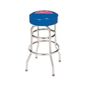  Mississippi Rebels Double Rung Bar Stool
