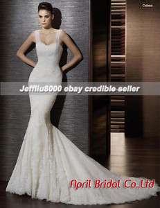 Cheap Sweetheart Mermaid Lace Bridal Gown/Wedding Dress  