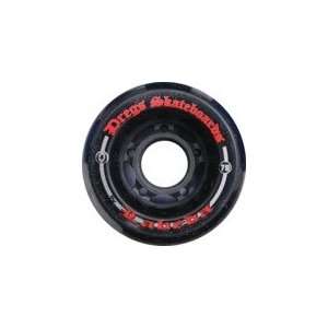  Dregs Center Set Black Skateboard Wheels   70mm 81a (Set 