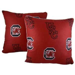 South Carolina Gamecocks Set of 2 Decorative Throw Pillow 16  