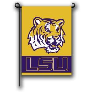 LSU Tigers 13x18 Double Sided Garden Flag  Sports 