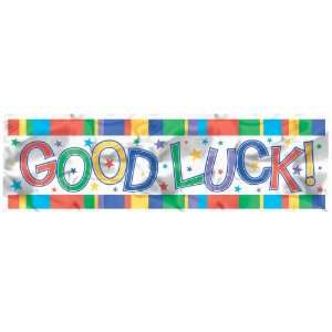  Lets Party By Amscan Good Luck Metallic Giant Sign Banner 
