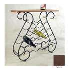 Grace Manufacturing 25 Bottle Wine Rack with Wood Top   Burnished 