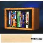 Wood Shed Solid Oak DVD/VHS Combo Wall Floor or Shelf Mount Cabinet 