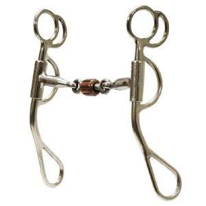   NEW Stainless Steel Reining Horse Bit   copper roller mouth snaffle