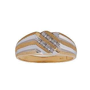 Mens Diamond Ring. 10K Yellow Gold  Jewelry Mens Jewelry Rings 