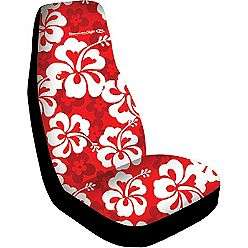 Seat Cover High Back Red Hawaiian  Elegant USA Automotive Seat Covers 