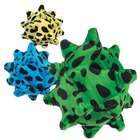 Zanies Squawking Nubby Ball Dog Toy   Color Blue Spotted