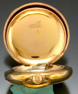 15 Jewel, 18 Size, Gold Filled, Hunter Case, Waltham Pocket Watch 