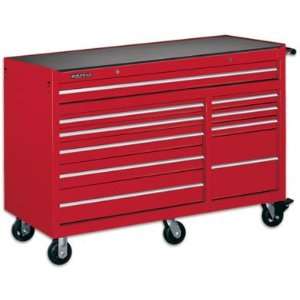   ) 10 Drawer XQL Tool Cabinet 56 W x 24 Deep   Red