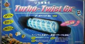 Coralife Turbo Twist 6X   18w aquarium UV Sterilizer  