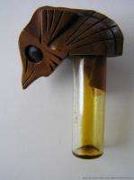 Vintage Hawaiian Milo Wood Hand Carved Sculpture Seahorse Perfume 
