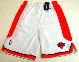 NBA Adidas New York Knicks Youth 2012 Home White Shorts New with Tags 