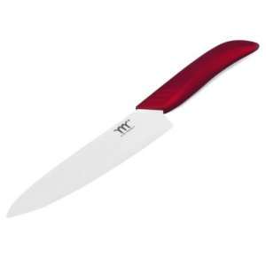  Chic Chefs Horizontal Ceramic Knife   Red + White 18.2 