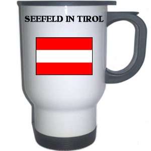  Austria   SEEFELD IN TIROL White Stainless Steel Mug 